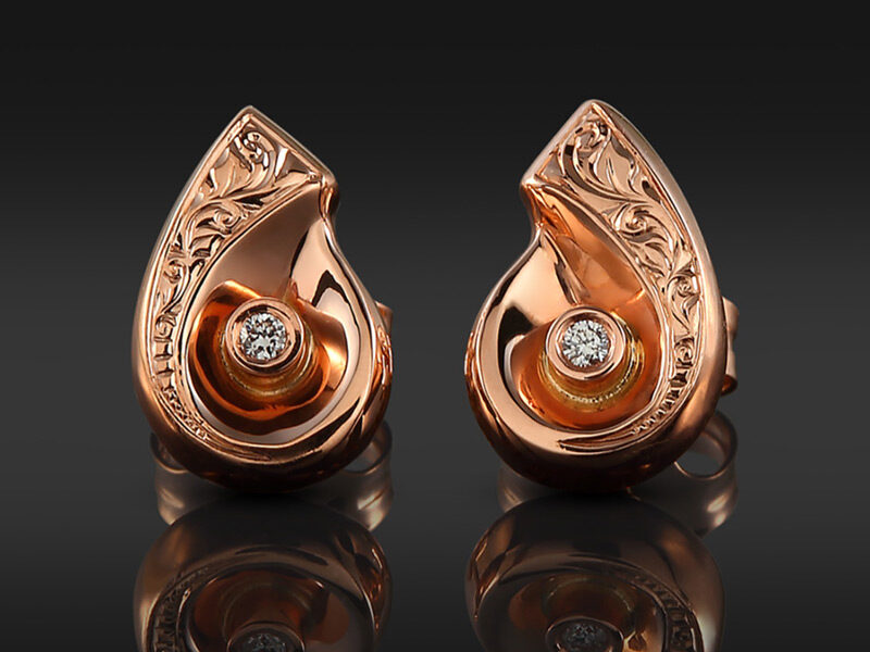 Nautilus no2 - arany fülbevaló