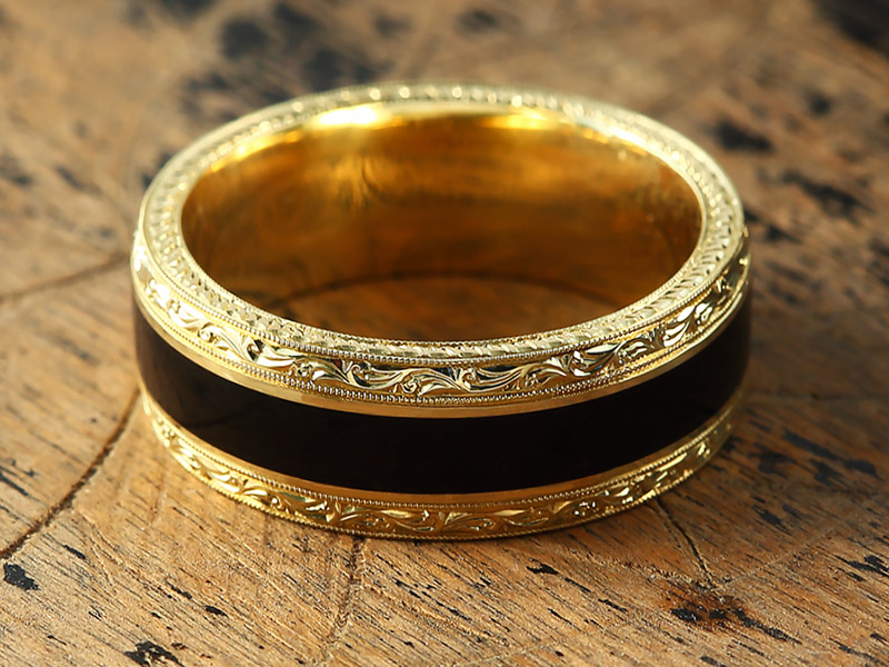 Barocco Enamel - férfi gyűrű