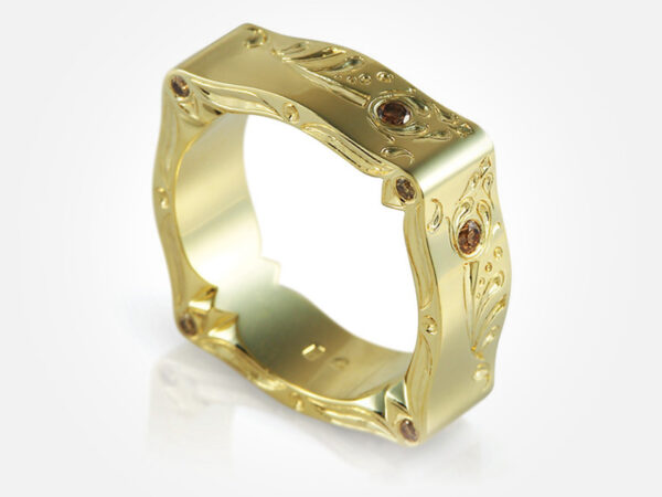 Pántlika - férfi arany gyűrű