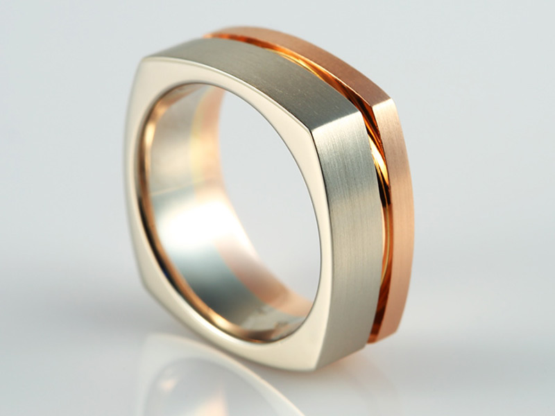Rubik - férfi arany gyűrű