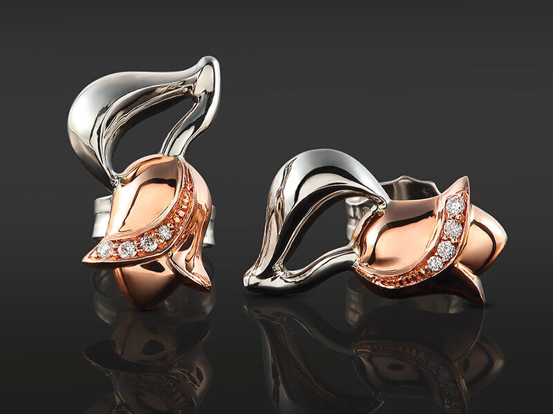 Tulipa Armena - arany fülbevaló