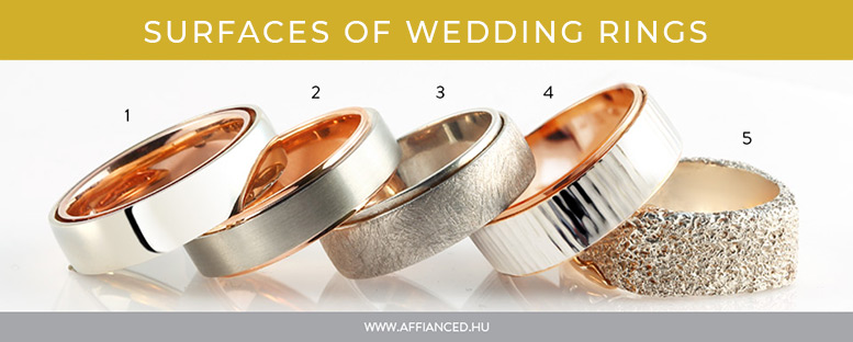 Surfaces of wedding rings